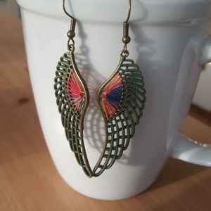 Angel wing earrings